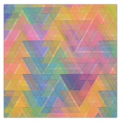 Triangle Pattern Mosaic Shape Large Satin Scarf (square) by Pakrebo