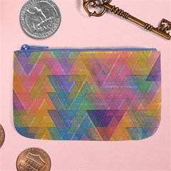 Triangle Pattern Mosaic Shape Large Coin Purse by Pakrebo