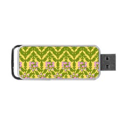 Texture Heather Nature Portable Usb Flash (two Sides) by Pakrebo