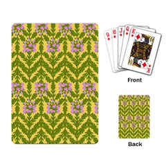 Texture Heather Nature Playing Cards Single Design by Pakrebo