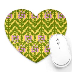 Texture Heather Nature Heart Mousepads by Pakrebo