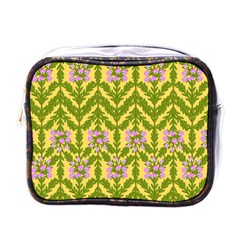 Texture Heather Nature Mini Toiletries Bag (one Side) by Pakrebo