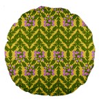 Texture Heather Nature Large 18  Premium Round Cushions Front