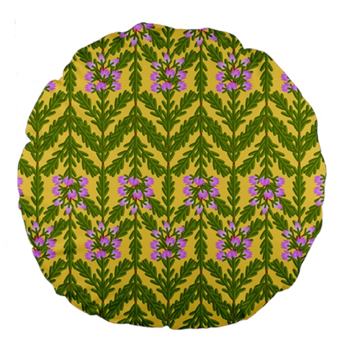 Texture Heather Nature Large 18  Premium Round Cushions