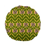 Texture Heather Nature Standard 15  Premium Flano Round Cushions Front