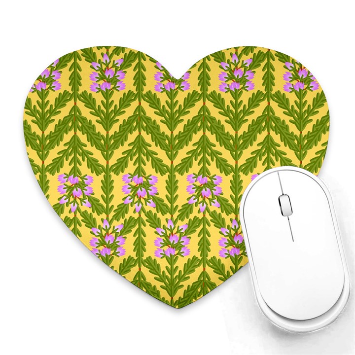 Texture Heather Nature Heart Mousepads