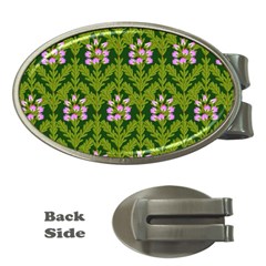 Pattern Nature Texture Heather Money Clips (Oval) 