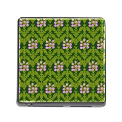 Pattern Nature Texture Heather Memory Card Reader (Square 5 Slot)