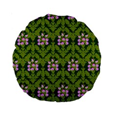 Pattern Nature Texture Heather Standard 15  Premium Round Cushions by Pakrebo