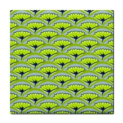 Texture Green Plant Leaves Arches Tile Coasters by Pakrebo