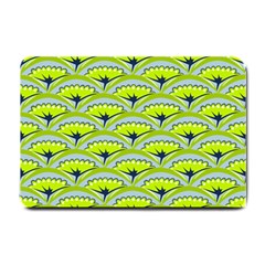 Texture Green Plant Leaves Arches Small Doormat  by Pakrebo