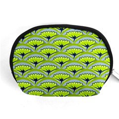 Texture Green Plant Leaves Arches Accessory Pouch (medium) by Pakrebo