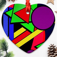 Background Color Art Pattern Form Ornament (Heart)