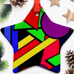 Background Color Art Pattern Form Ornament (Star)