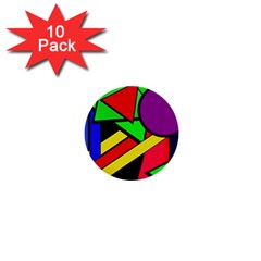 Background Color Art Pattern Form 1  Mini Buttons (10 pack) 