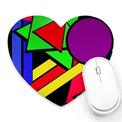 Background Color Art Pattern Form Heart Mousepads