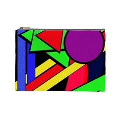 Background Color Art Pattern Form Cosmetic Bag (large) by Pakrebo