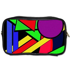 Background Color Art Pattern Form Toiletries Bag (Two Sides)