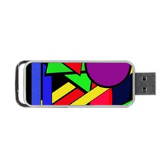 Background Color Art Pattern Form Portable USB Flash (Two Sides)