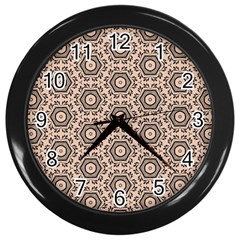 Default Texture Tissue Seamless Wall Clock (black) by Pakrebo