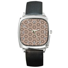 Default Texture Tissue Seamless Square Metal Watch by Pakrebo