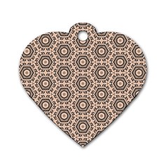 Default Texture Tissue Seamless Dog Tag Heart (one Side) by Pakrebo