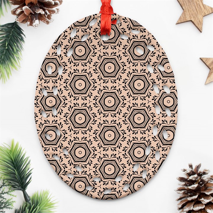 Default Texture Tissue Seamless Oval Filigree Ornament (Two Sides)