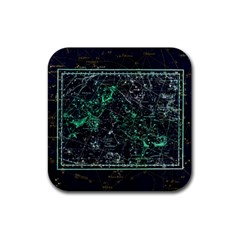 Constellation Constellation Map Rubber Coaster (square)  by Pakrebo