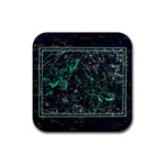 Constellation Constellation Map Rubber Coaster (Square)  Front