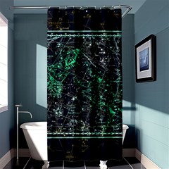 Constellation Constellation Map Shower Curtain 36  X 72  (stall)  by Pakrebo