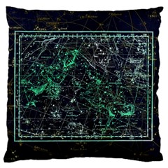 Constellation Constellation Map Large Flano Cushion Case (two Sides) by Pakrebo