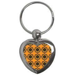 Desktop Abstract Template Flower Key Chains (heart)  by Pakrebo