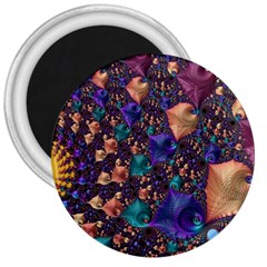 Pattern Art Ornament Fractal 3  Magnets