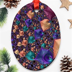 Pattern Art Ornament Fractal Ornament (Oval)