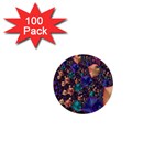 Pattern Art Ornament Fractal 1  Mini Buttons (100 pack)  Front