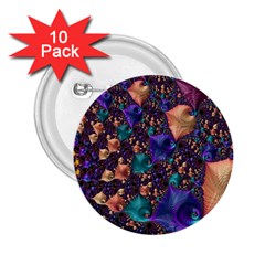 Pattern Art Ornament Fractal 2.25  Buttons (10 pack) 