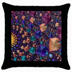 Pattern Art Ornament Fractal Throw Pillow Case (Black)