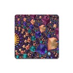 Pattern Art Ornament Fractal Square Magnet Front