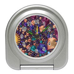 Pattern Art Ornament Fractal Travel Alarm Clock