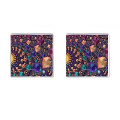 Pattern Art Ornament Fractal Cufflinks (Square)