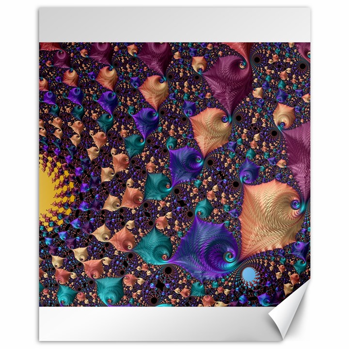 Pattern Art Ornament Fractal Canvas 11  x 14 