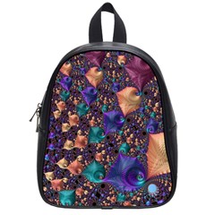 Pattern Art Ornament Fractal School Bag (Small)