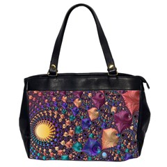 Pattern Art Ornament Fractal Oversize Office Handbag (2 Sides)