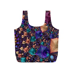 Pattern Art Ornament Fractal Full Print Recycle Bag (S)