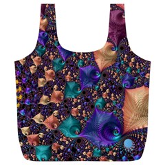 Pattern Art Ornament Fractal Full Print Recycle Bag (XL)