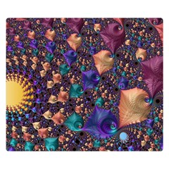 Pattern Art Ornament Fractal Double Sided Flano Blanket (Small) 