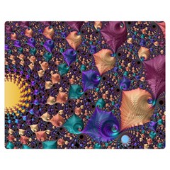 Pattern Art Ornament Fractal Double Sided Flano Blanket (Medium) 