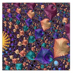 Pattern Art Ornament Fractal Large Satin Scarf (Square)