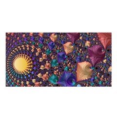 Pattern Art Ornament Fractal Satin Shawl