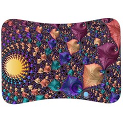 Pattern Art Ornament Fractal Velour Seat Head Rest Cushion